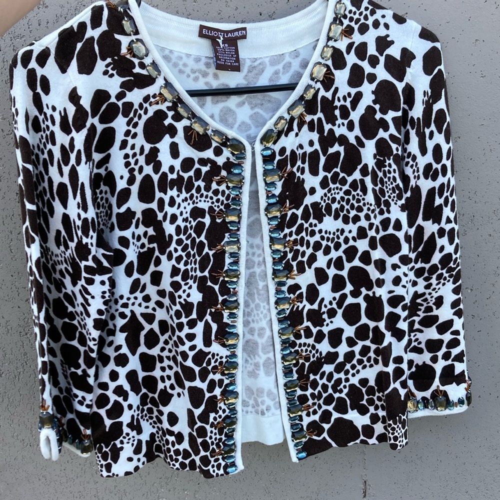 Elliot Lauren jeweled cardigan